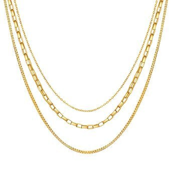 Rihanna-layered necklace