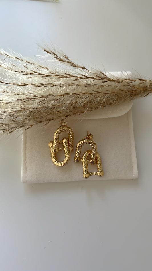 Hailey Horseshoe Earrings