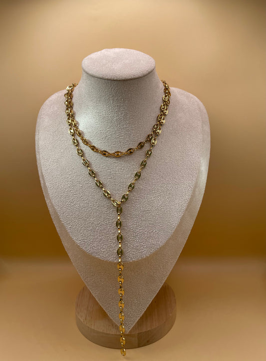 Coffee Bean Choker & Necklace