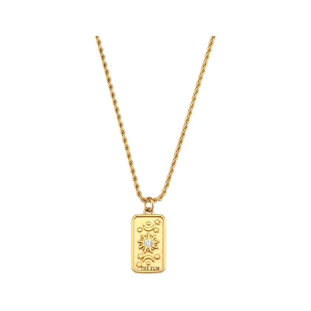 THE SUN Tarot Necklace