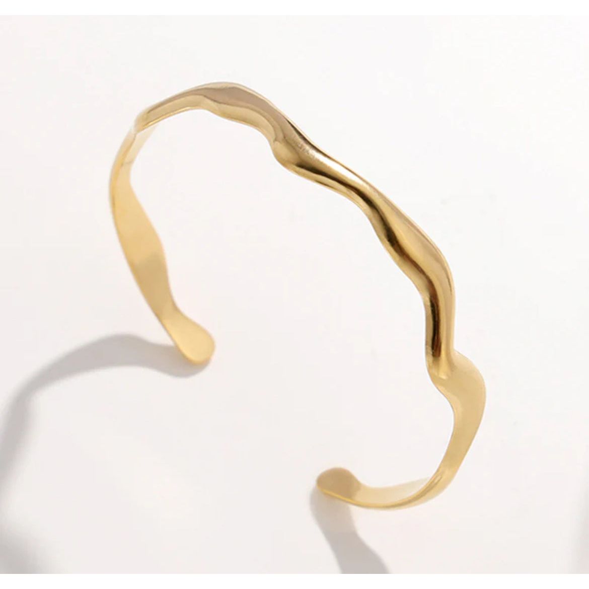 Lisa Teardrop Cuff Bangle